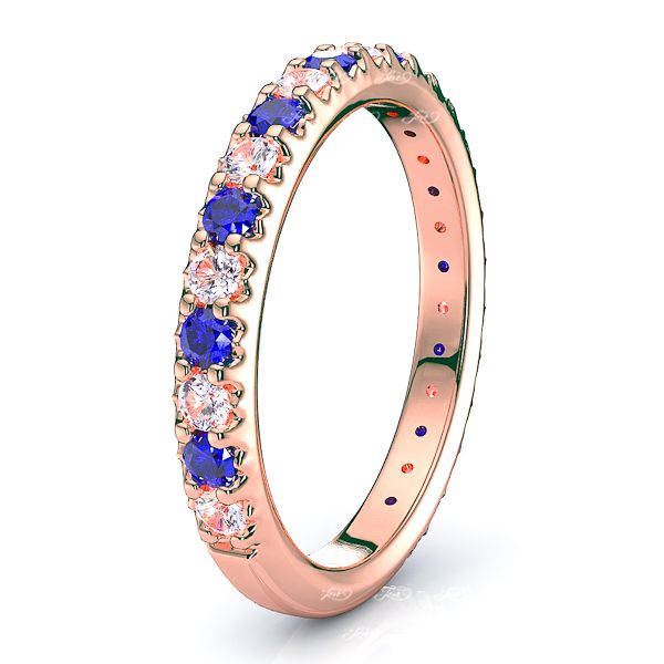 Rose Diamond and Blue Sapphire