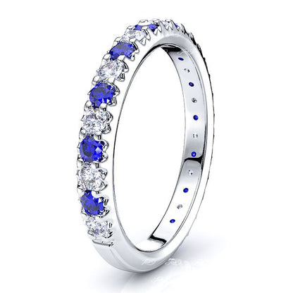White Diamond and Blue Sapphire