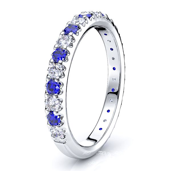 White Diamond and Blue Sapphire