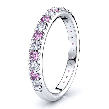 White Diamond and Pink Sapphire