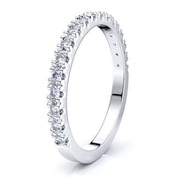 Genevieve Prong Set Women Anniversary Wedding Band