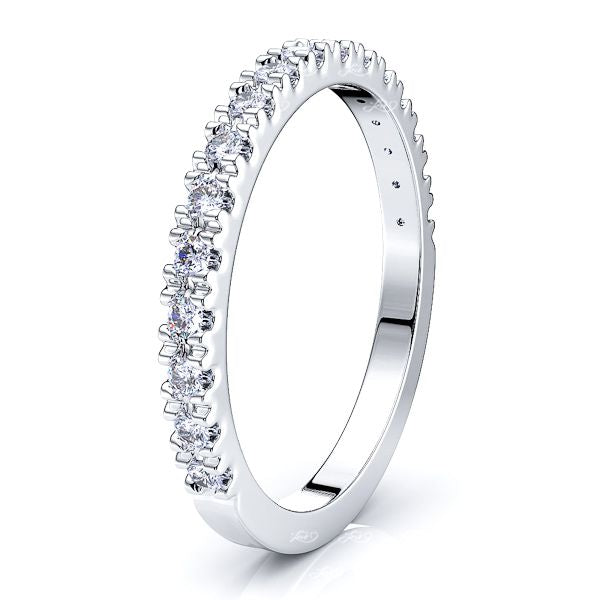 Genevieve Prong Set Wowomen Anniversary Wedding Band