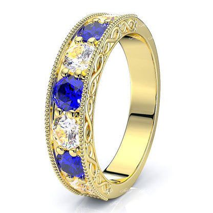 Yellow Diamond and Blue Sapphire