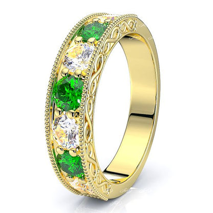 Yellow Diamond and Emerald