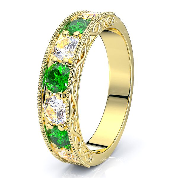 Yellow Diamond and Emerald