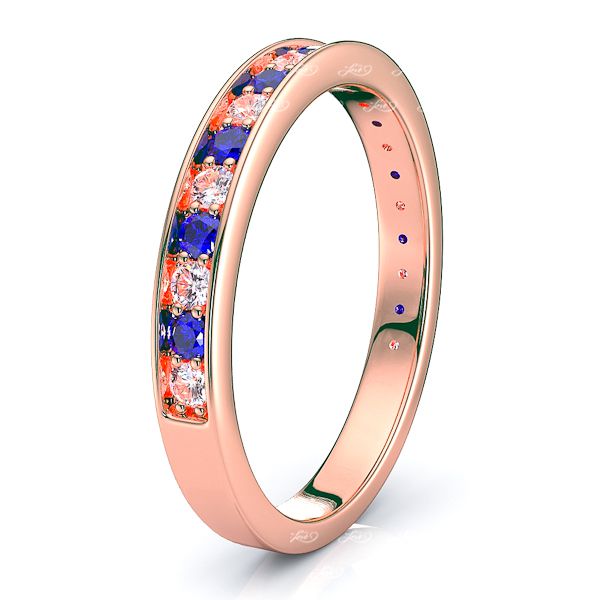 Rose Diamond and Blue Sapphire