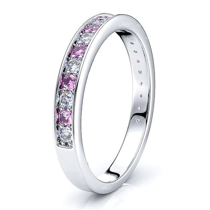 White Diamond and Pink Sapphire