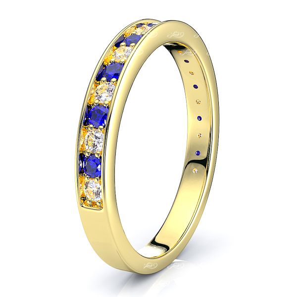 Yellow Diamond and Blue Sapphire