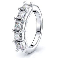 Fleuretta Prong Set Women Anniversary Wedding Band
