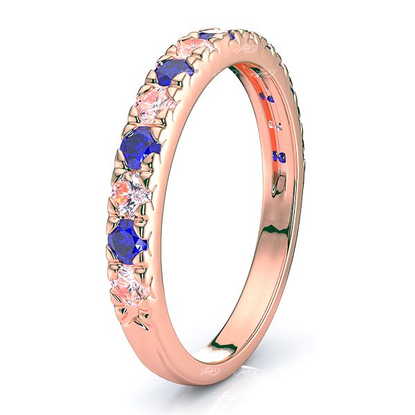Rose Diamond and Blue Sapphire
