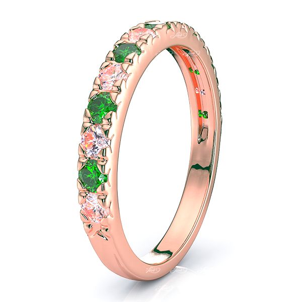 Rose Diamond and Emerald