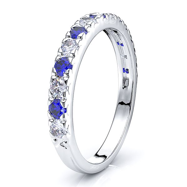 White Diamond and Blue Sapphire