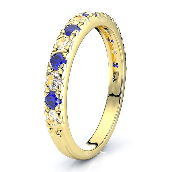Yellow Diamond and Blue Sapphire