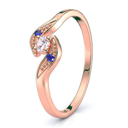 Rose Diamond and Blue Sapphire
