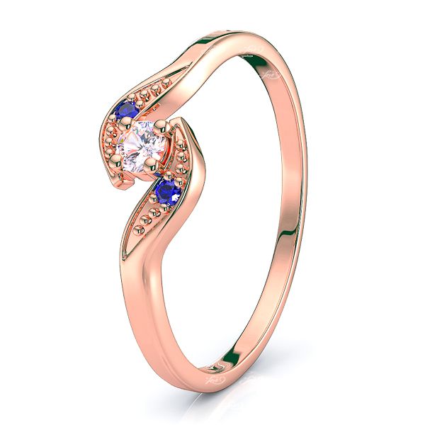 Rose Diamond and Blue Sapphire