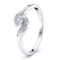 Agnes Pave Set Women Anniversary Wedding Ring
