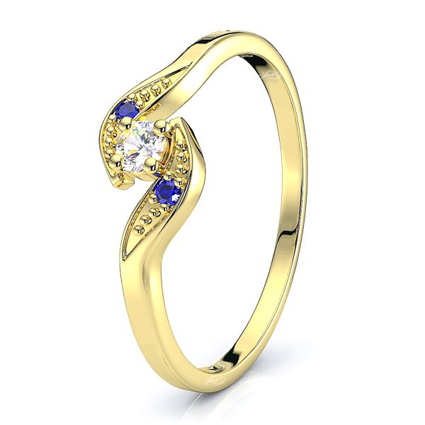 Yellow Diamond and Blue Sapphire