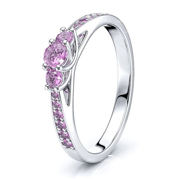 White Pink Sapphire