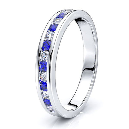 White Diamond and Blue Sapphire