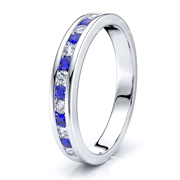 White Diamond and Blue Sapphire