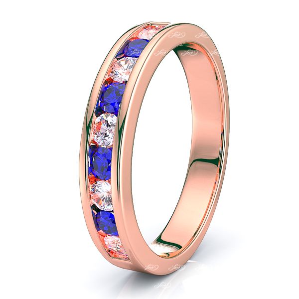 Rose Diamond and Blue Sapphire
