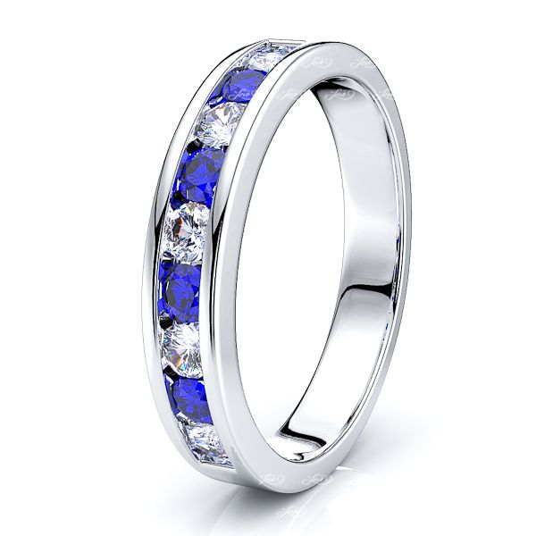 White Diamond and Blue Sapphire