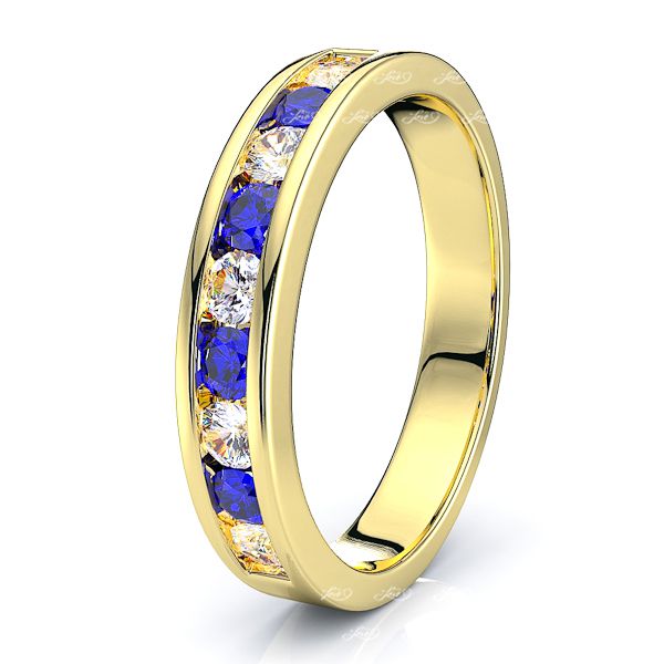 Yellow Diamond and Blue Sapphire