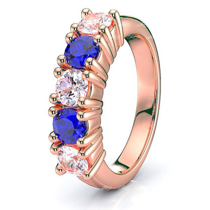 Rose Diamond and Blue Sapphire