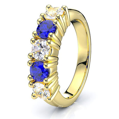 Yellow Diamond and Blue Sapphire