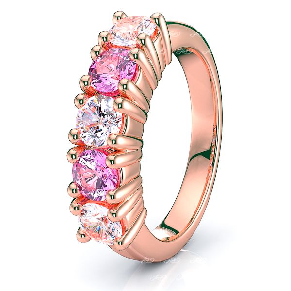 Rose Diamond and Pink Sapphire
