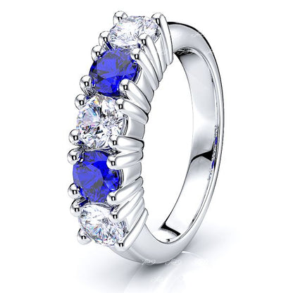 White Diamond and Blue Sapphire