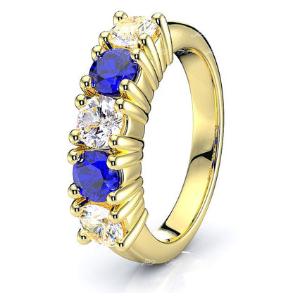 Yellow Diamond and Blue Sapphire
