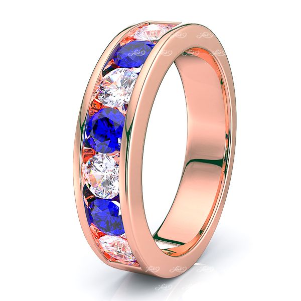 Rose Diamond and Blue Sapphire