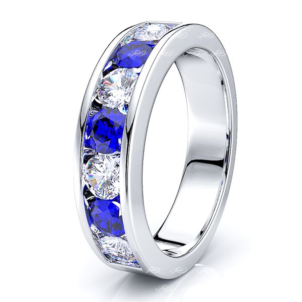 White Diamond and Blue Sapphire