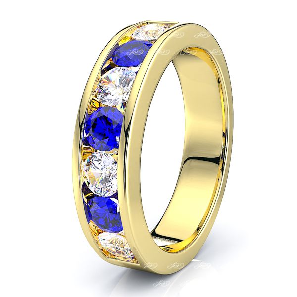 Yellow Diamond and Blue Sapphire
