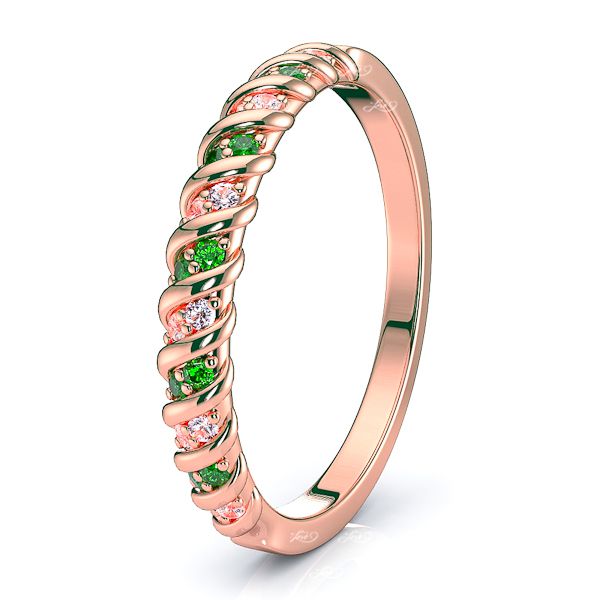 Rose Diamond and Emerald