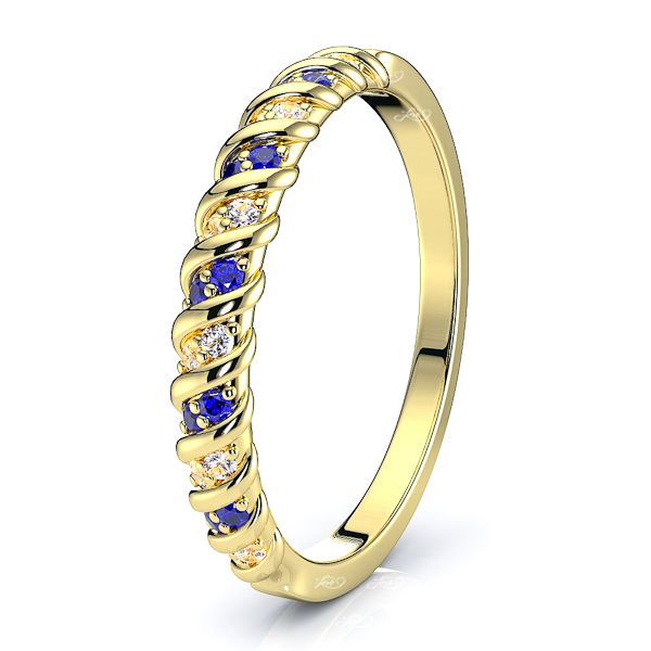 Yellow Diamond and Blue Sapphire
