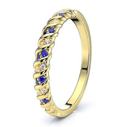 Yellow Diamond and Blue Sapphire