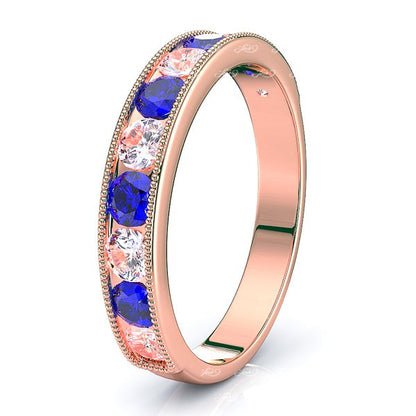 Rose Diamond and Blue Sapphire