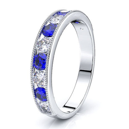 White Diamond and Blue Sapphire