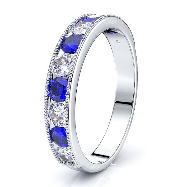 White Diamond and Blue Sapphire