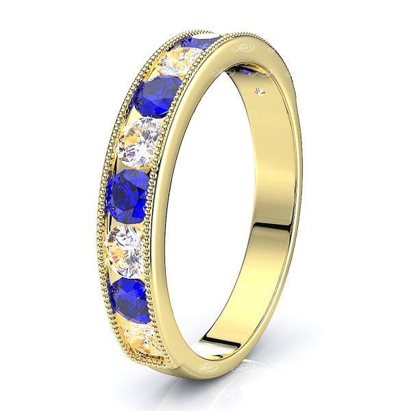Yellow Diamond and Blue Sapphire