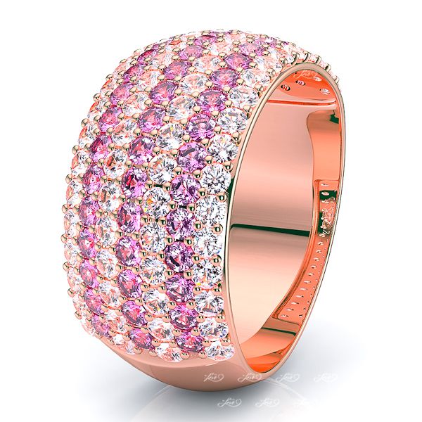 Rose Diamond and Pink Sapphire