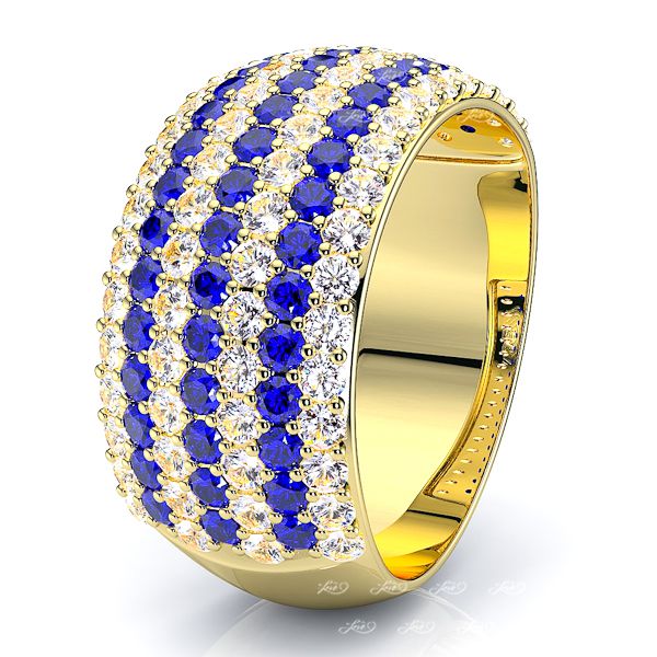 Yellow Diamond and Blue Sapphire