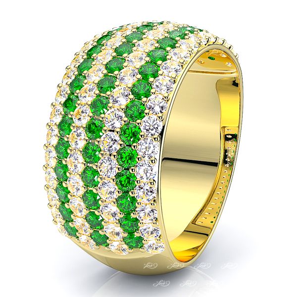 Yellow Diamond and Emerald