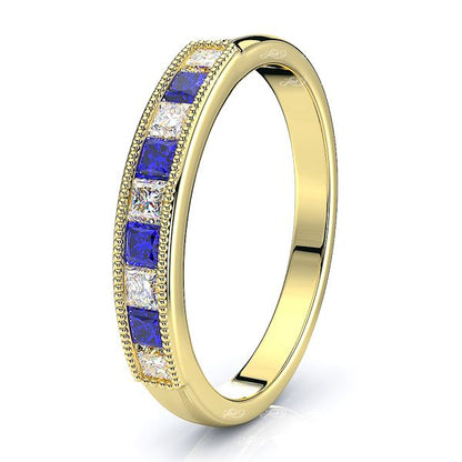 Yellow Diamond and Blue Sapphire