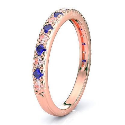 Rose Diamond and Blue Sapphire