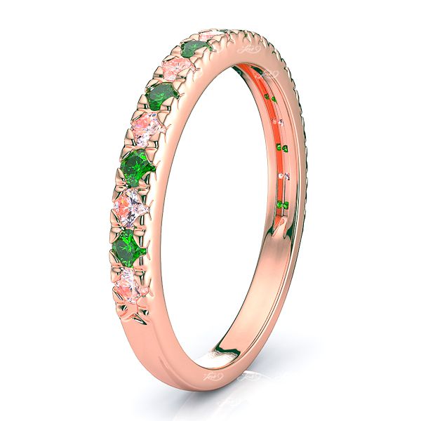 Rose Diamond and Emerald