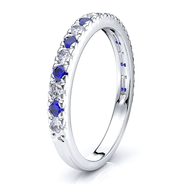 White Diamond and Blue Sapphire