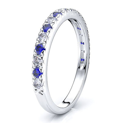White Diamond and Blue Sapphire